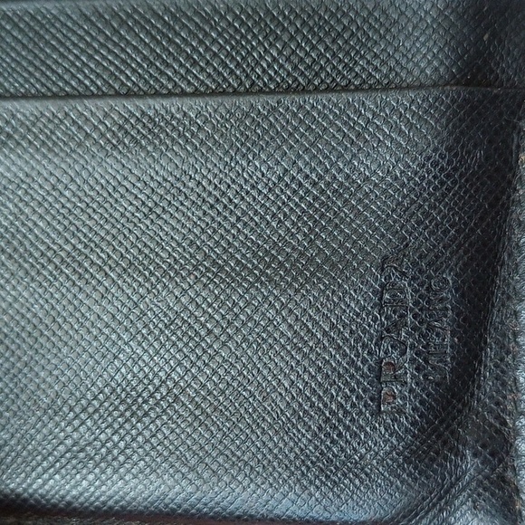 PRADA NYLON & LEATHER BIFOLD WALLET - Picture 10 of 12